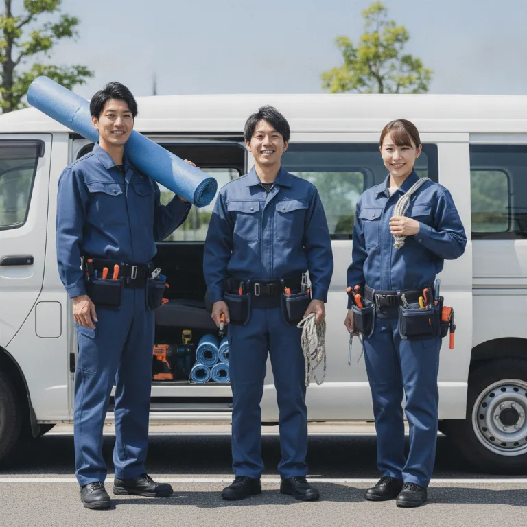 屋根のシート掛け Hamamatsu